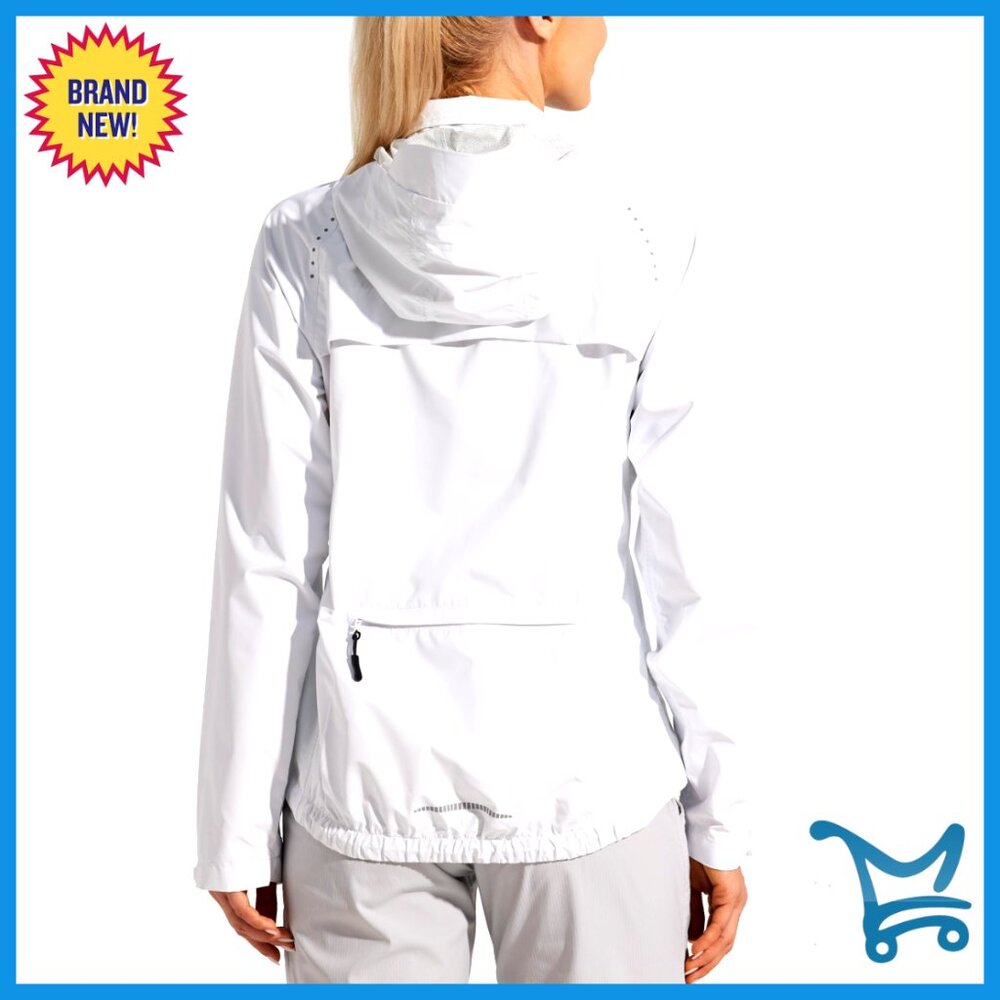 Lightweight Packable Rain Jacket Windproof Cyclin… - image 1
